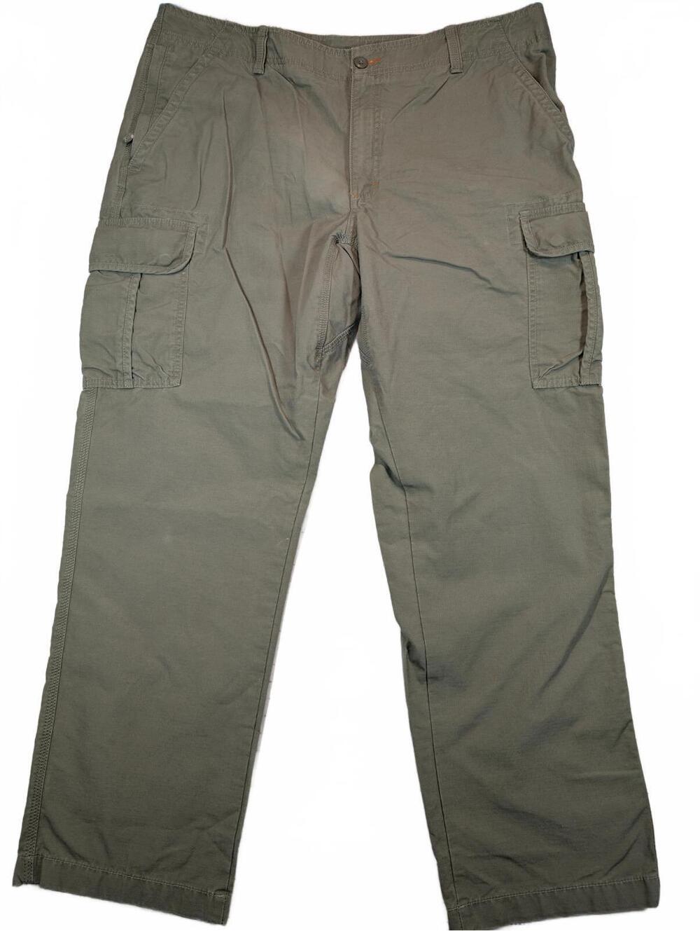 L.L. Bean Natural Fit Cargo Pants Olive Green Outdoor Mens 40x32